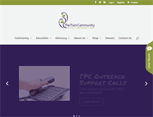 Tablet Screenshot of paincommunity.org